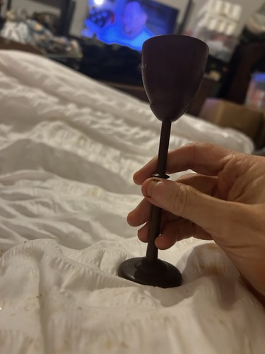 Wooden metal small goblet - wooden,