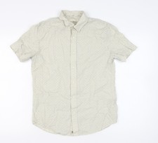 Ralph Lauren Men’s White Nautical Print M Short Sleeve Button-Up Shirt