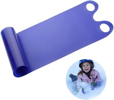 Monaldy Snow Carpet Sledge Mat Toboggan Blue Roll Up Lightweight Sleigh Carpet