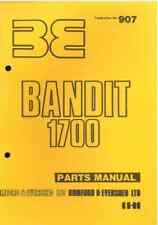 Bomford Flail Mower Bandit 1700 Parts Manual
