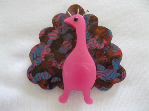 Colorful peacock pin french - pin,
