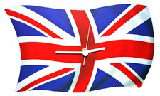 Union jack clock - clock,
