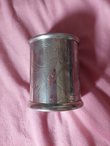 Pewter peacock pattern - pewter,