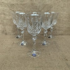 Vtg Bohemia Wine Glasses Made