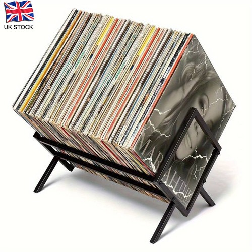 Metal vinyl record stand - vinyl,