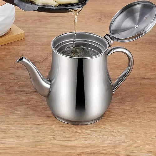 Stainless steel metal - steel, teapot