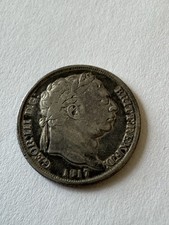 1817 George III Silver Sixpence Coin In Collectable Condition.