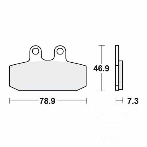Trw brake pads standard mcb557 - brake,