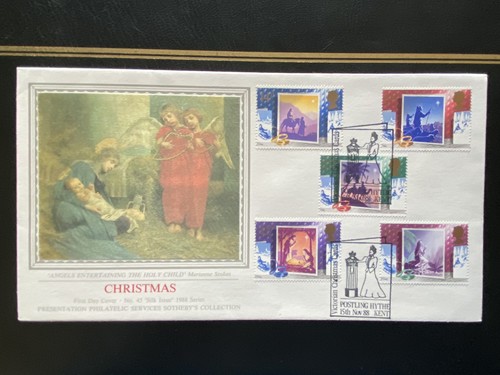 1988 christmas fdc - gb,