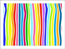 Stripe Pattern Cake Toppers