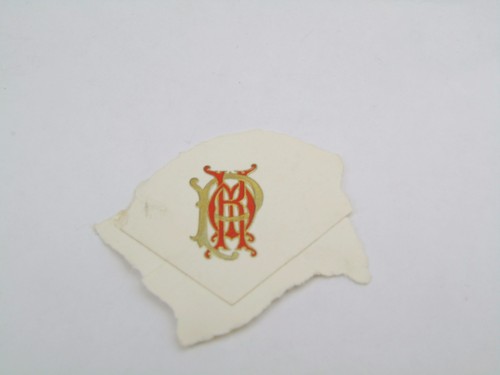 Antique initials embossed wax - antique,