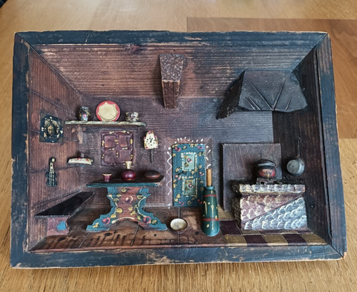 Vintage german diorama - vintage,