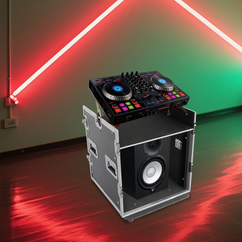 14u rack case with - dj,