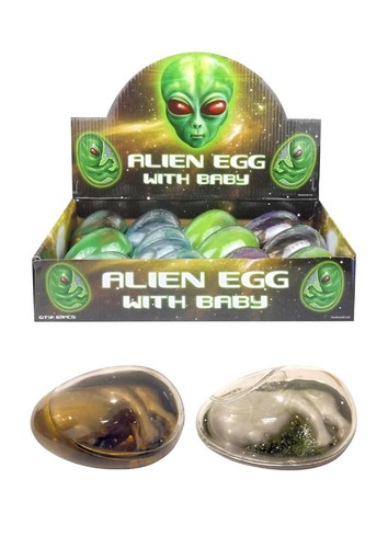 Retro alien egg slime putty - retro,