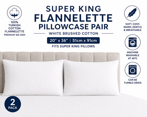 Super king 100 - brushed, cotton