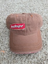 Red Stripe Lager Beer Brewed In Jamaica Vintage Adjustable Fit Browm Hat Cap
