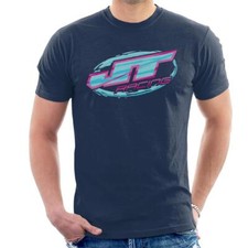 All+Every JT Racing Blue And Pink Logo Men's T-Shirt