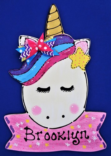 Unicorn name sign - name, door