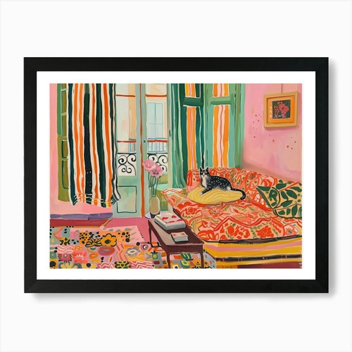 Cat lisbon matisse style - lisbon,