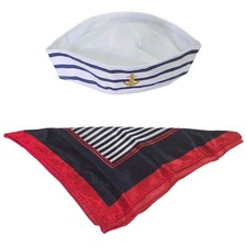 Sailor Costume Set Adults Navy