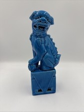 Vintage Turquoise Ceramic Foo