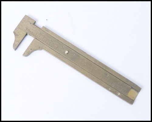 Vintage brass caliper - vintage,