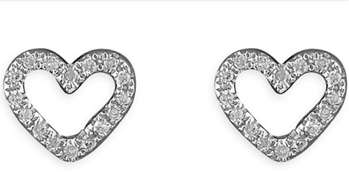 18ct gold earrings - 18ct, 0.08ct