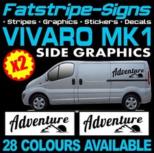 to fit VAUXHALL VIVARO MK1 VAN MOTORHOME VINYL GRAPHICS STICKERS DECALS CAMPER