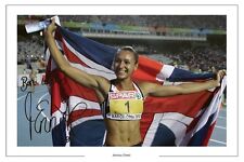 JESSICA ENNIS HEPTATHON GOLD AUTOGRAPH SIGNED PRINT