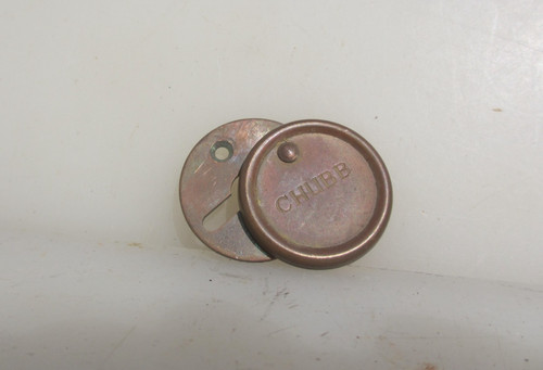 Antique brass keyhole cover - brass,