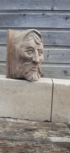 Old oak corbel vintage - oak, corbel,
