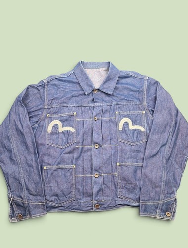 Evisu men denim - jacket, xl