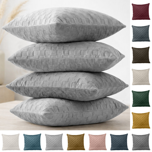 Pack check velvet cushion - 4,