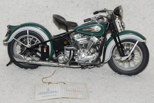 Franklin Mint Harley Davidson 1936 The First El Knucklehead Motorcycle 1:10