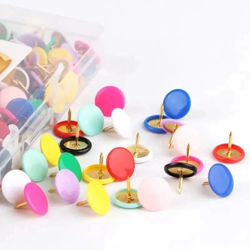 Coloured drawing pins - coloured,