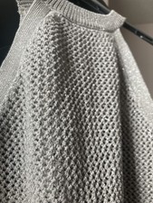 UK Size Medium Silver Sparkle