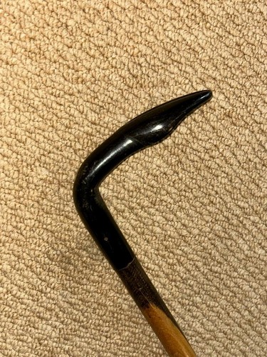 Antique two tone ebony walking - antique,