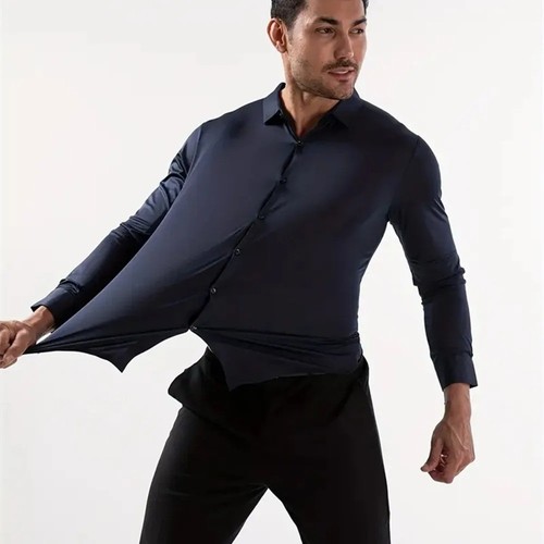 Men long sleeve - long, stretch