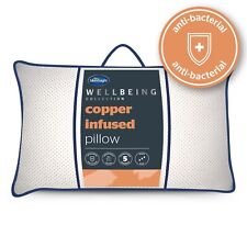 Silentnight  Wellbeing Copper Pillow Infused Sleep Enhancing Bed Support Healing