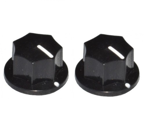 Pair black fluted jaguar - pair,