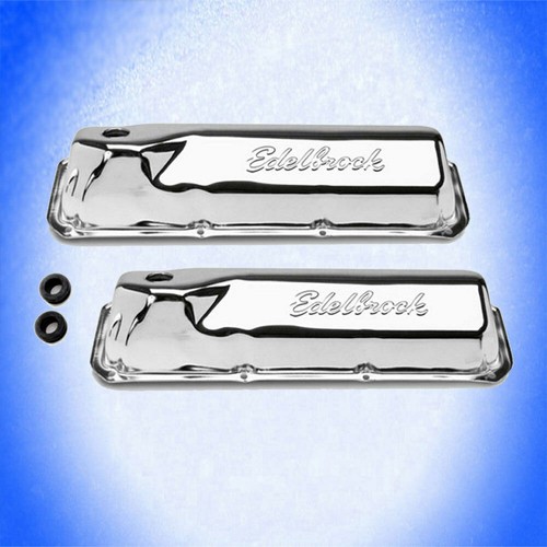 Edelbrock valve covers chrome - edelbrock,