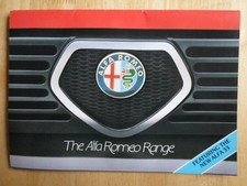 ALFA ROMEO RANGE 1983 1984 UK
