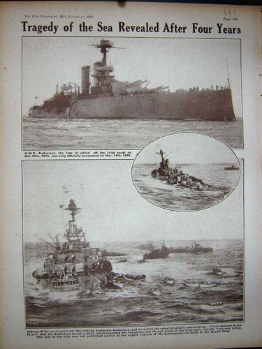 Old vintage print - 1918, ww1