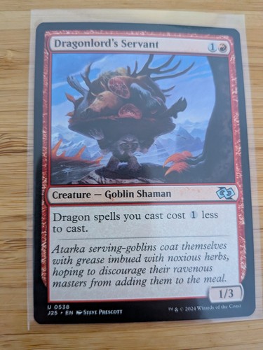 Mtg dragonlord servant - dragonlord's,