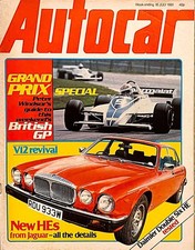 AUTOCAR MAGAZINE 18-JUL-81 - Daimler Double-Six, Austin Metro auto, Jaguar XJ-S