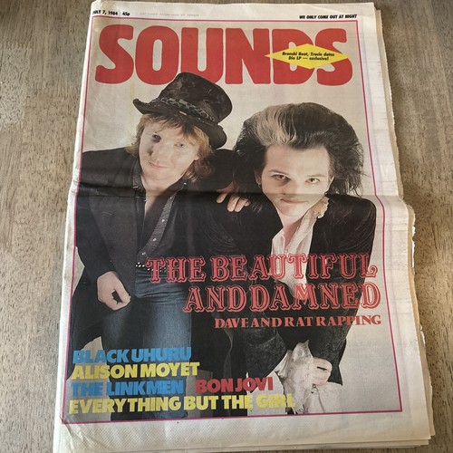 Sounds magazine july 1984 - july,