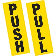 PUSH PULL Door Sign Vinyl