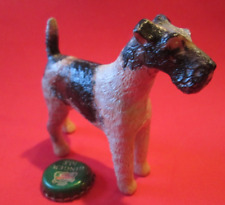 Antique Vintage Plastic FOX TERRIER Dog Kid Toy FROM THE 1960 'S ERA NEEDS LOVE