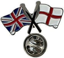 Union Jack & England Flag Pin