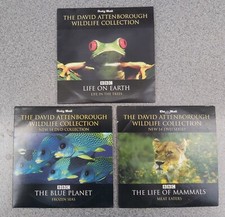 Vintage Daily Mail BBC David Attenborough Wildlife Collection 3 Disc DVD Animals